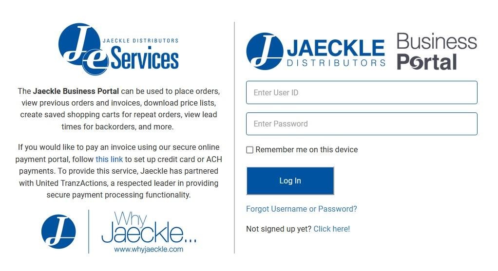 Jaeckle Business Portal